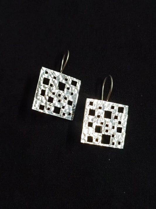 Silver luxe earring