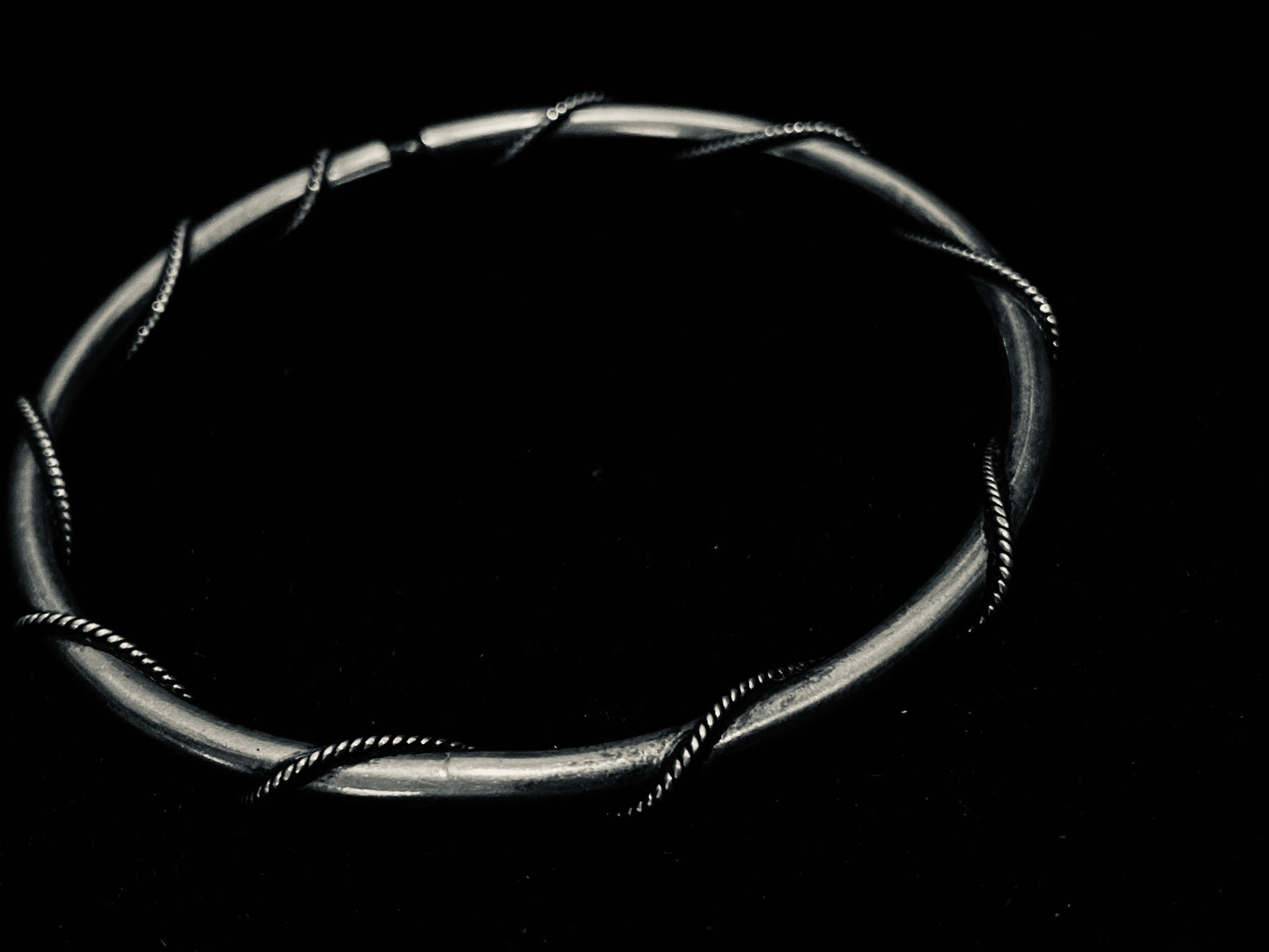 Silver Twist Bracelet/ Bangle