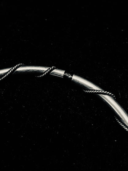 Silver Twist Bracelet/ Bangle